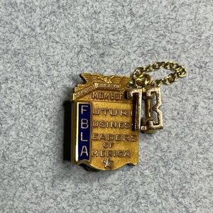 Vintage FBLA 1973 Gold Filled Lapel Pin. Future Business Leaders of America